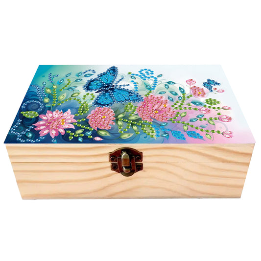 Daylight Butterflies and Flowers DIY Wooden 5D Diamond Art Diamond Art Storage