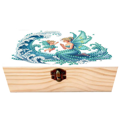 Fairy and the Waves DIY Wooden 5D Diamond Art Diamond Art Storage Box for Adults