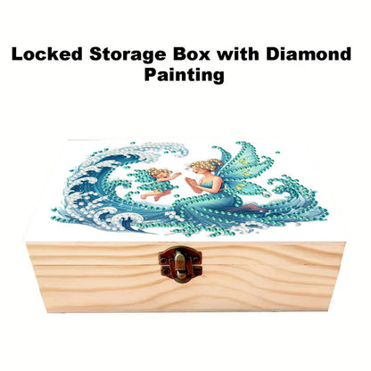 Fairy and the Waves DIY Wooden 5D Diamond Art Diamond Art Storage Box for Adults