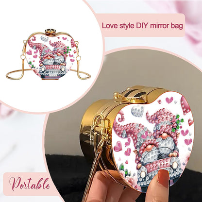 Two Goblins DIY Acrylic Love Art Diamond Painting Coin Purse w/ Chain for Women