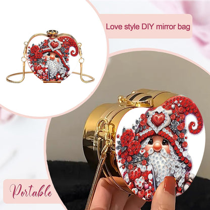 Goblin DIY Acrylic Love Art Diamond Painting Coin Purse w/ Chain for Women Girl