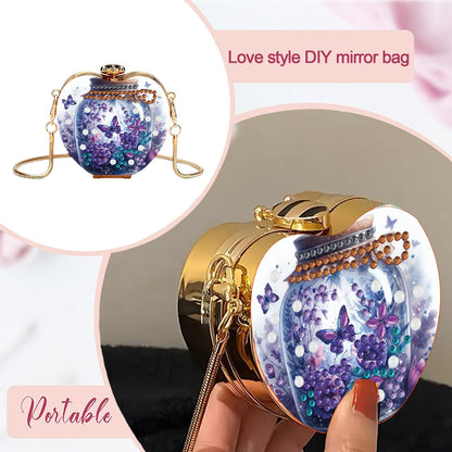 Butterfly DIY Acrylic Love Art Diamond Painting Coin Purse with Chain for Women