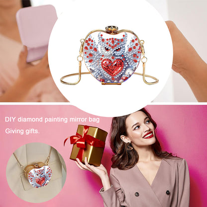 Owl DIY Acrylic Love Art Diamond Painting Coin Purse with Chain for Women Girls