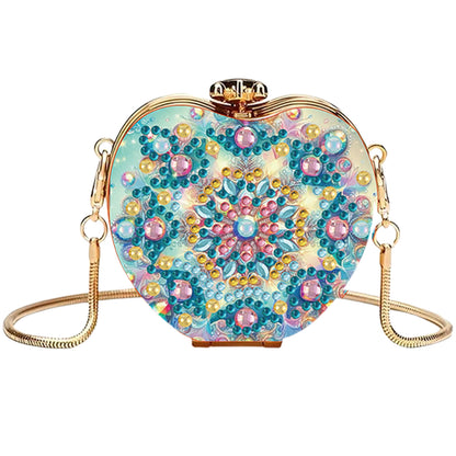 Mandala DIY Acrylic Love Art Diamond Painting Coin Purse with Chain for Women