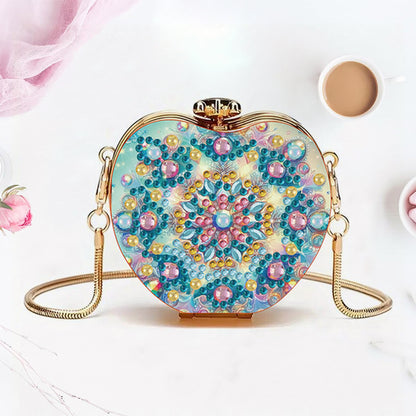 Mandala DIY Acrylic Love Art Diamond Painting Coin Purse with Chain for Women