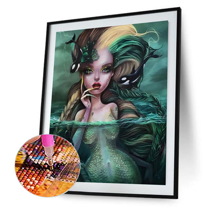 Mermaid - Full Round Drill Diamond Painting 40*50CM
