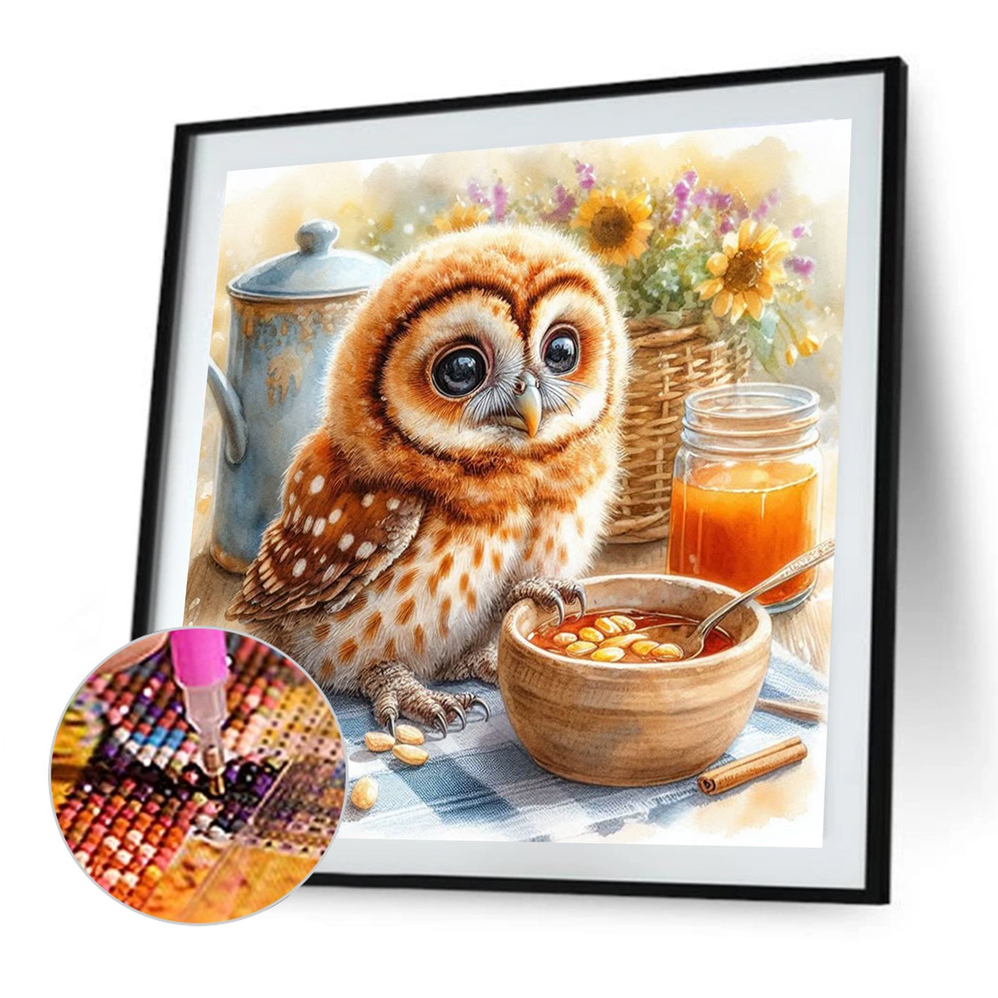Owl - Full Square Drill Diamond Painting 30*30CM