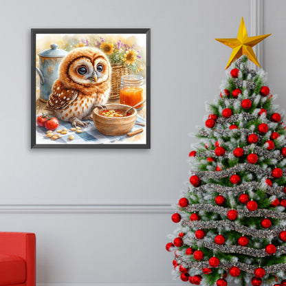 Owl - Full Square Drill Diamond Painting 30*30CM