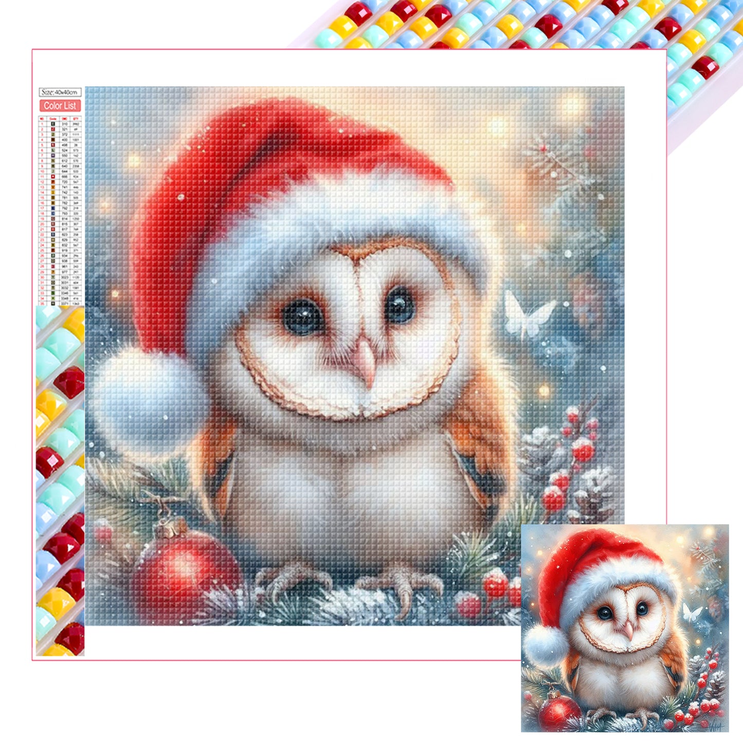Owl - Full Square Drill Diamond Painting 30*30CM