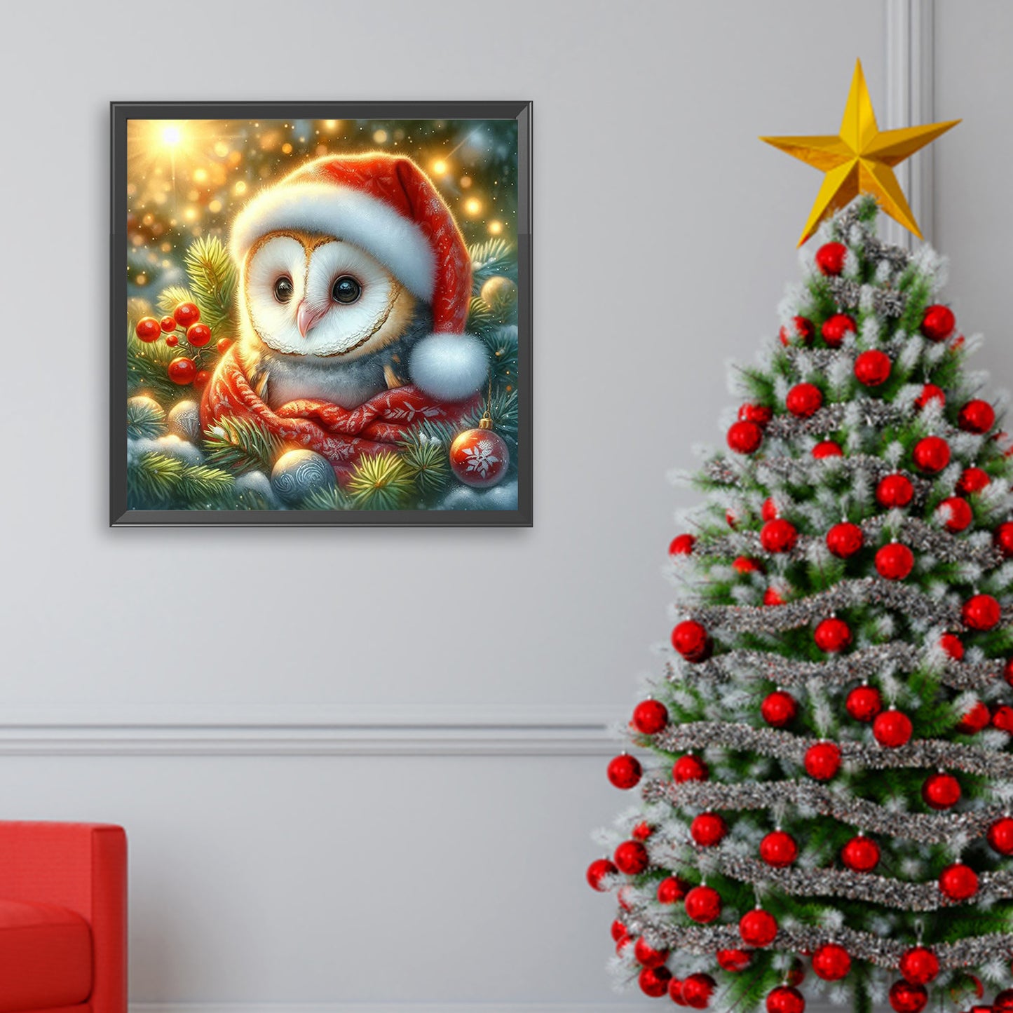 Owl - Full Square Drill Diamond Painting 30*30CM