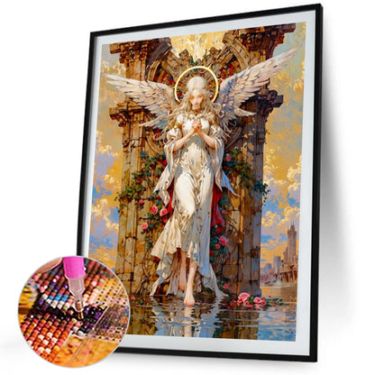 Rose And Angel - Full Square Drill Diamond Painting 40*50CM