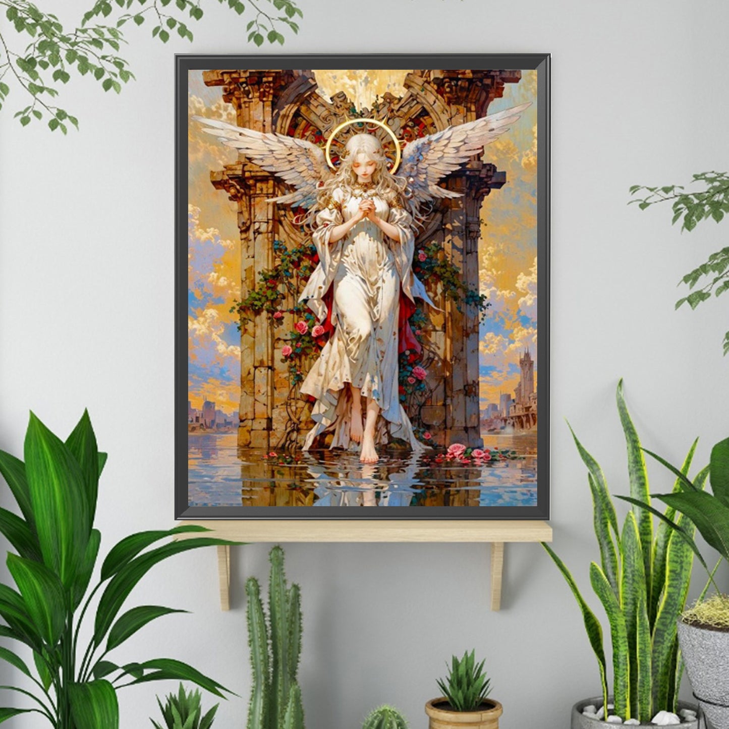 Rose And Angel - Full Square Drill Diamond Painting 40*50CM