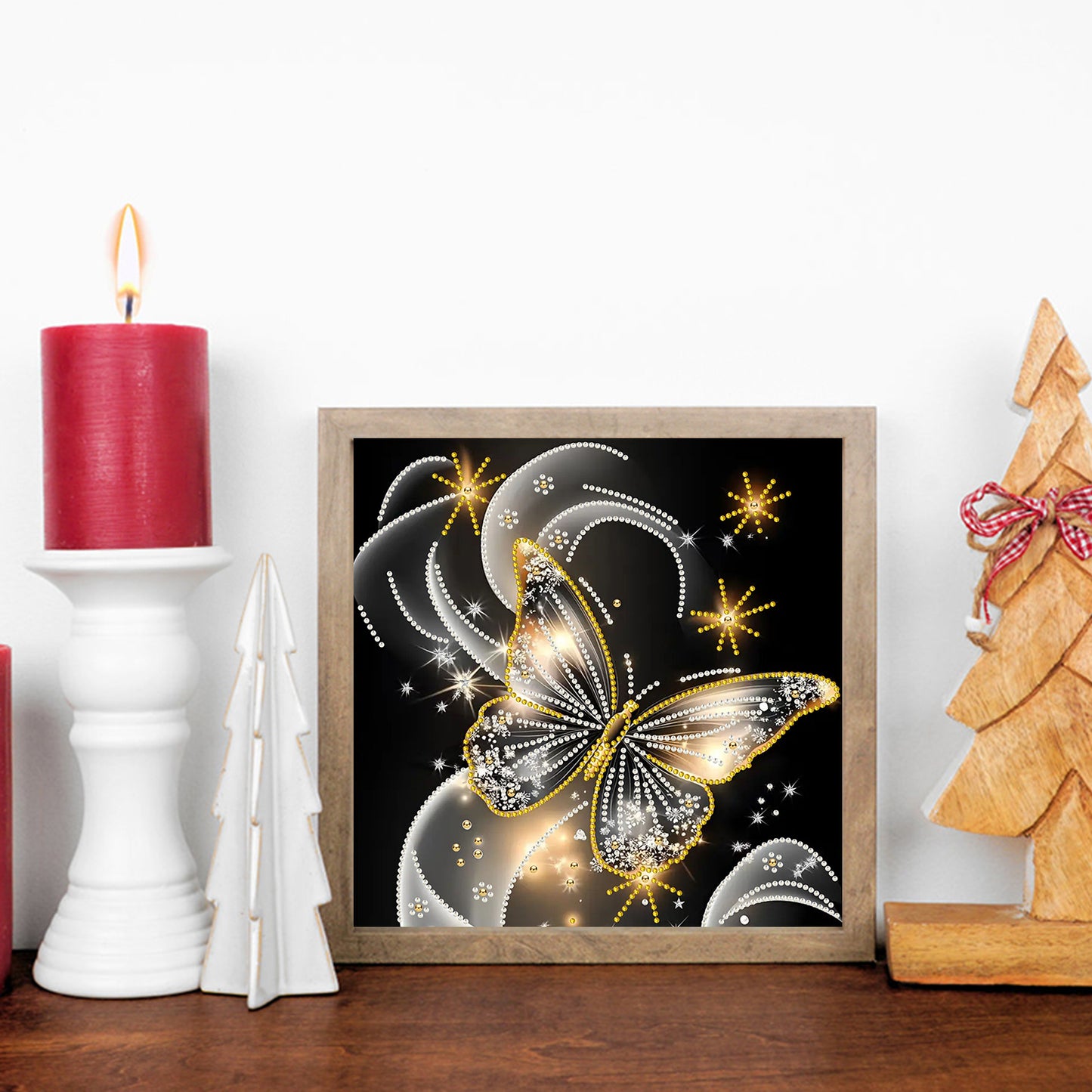 Dream Butterfly - Special Shaped Drill Diamond Painting 30*30CM