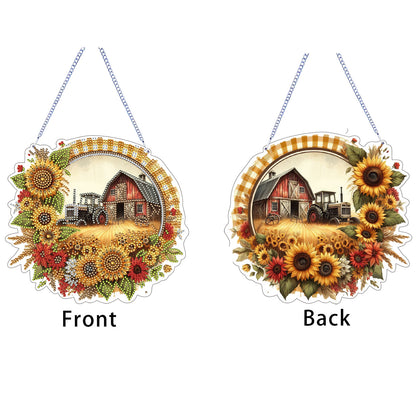 Paddy 2D Flat DIY Diamond Painting Kits Window Hanging Wall Door Decoration