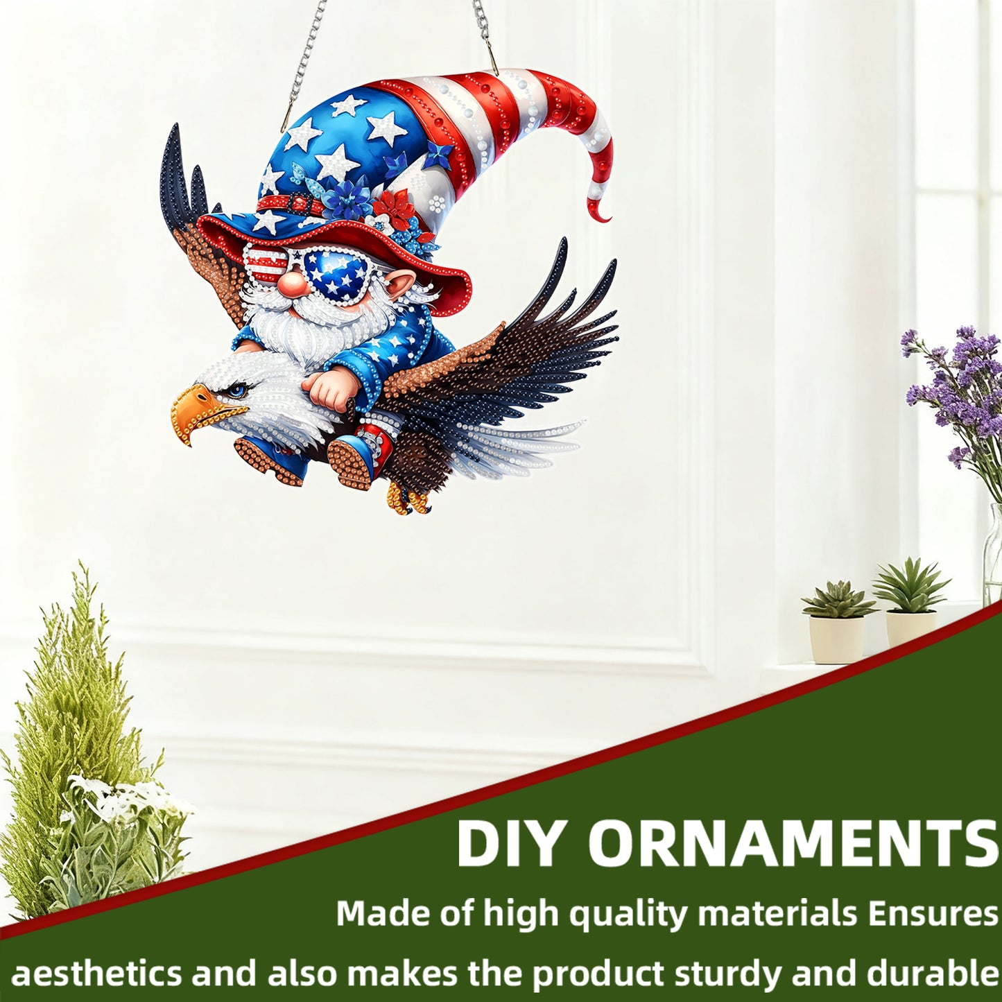 Goblins 2D Flat DIY Acrylic Diamond Painting Kits Window Hanging for Home Decor