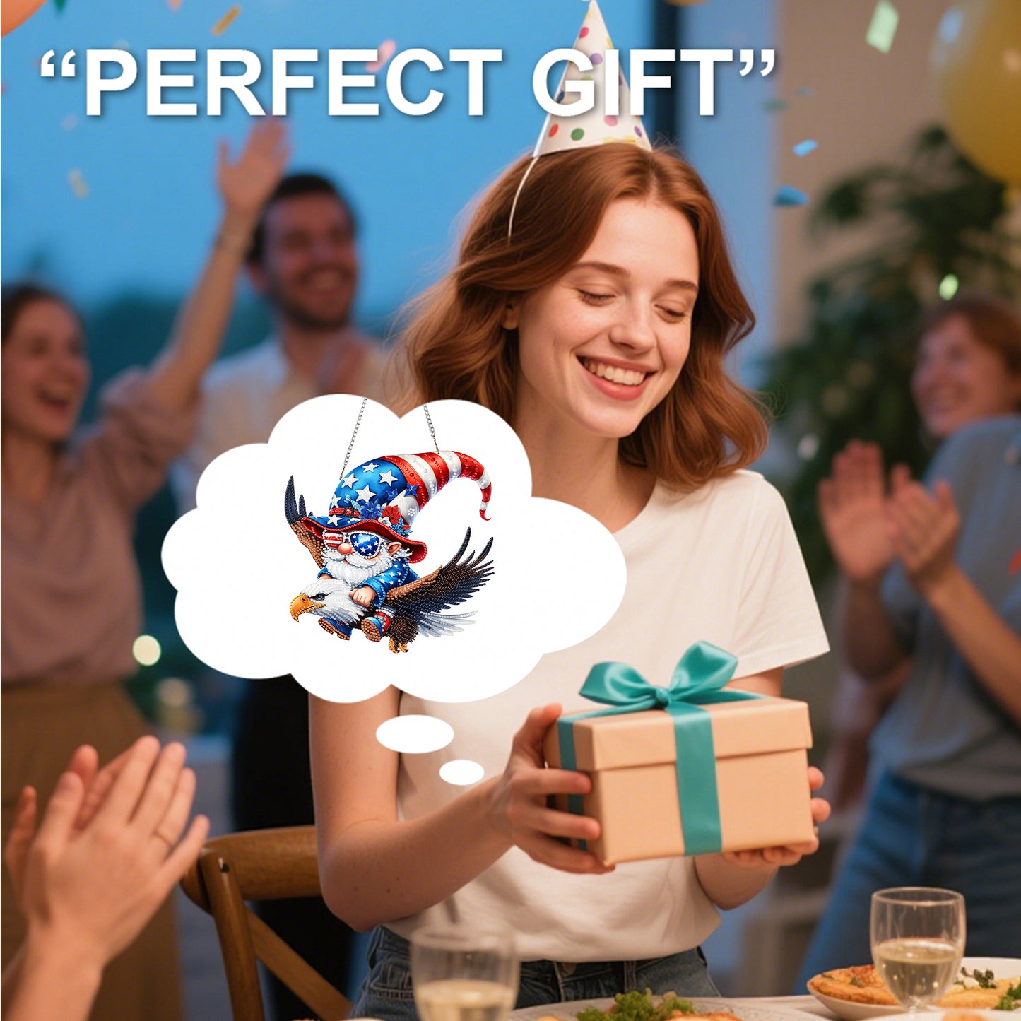 Goblins 2D Flat DIY Acrylic Diamond Painting Kits Window Hanging for Home Decor