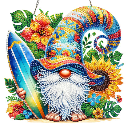 Surfing Goblin 2DFlat DIY Acrylic Diamond Painting Kit Window Hanging Wall Decor