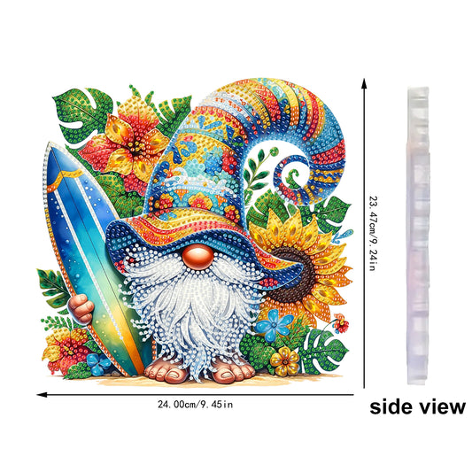 Surfing Goblin 2DFlat DIY Acrylic Diamond Painting Kit Window Hanging Wall Decor