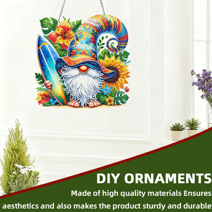 Surfing Goblin 2DFlat DIY Acrylic Diamond Painting Kit Window Hanging Wall Decor