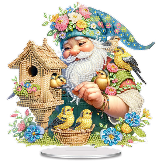 Acrylic 2D Flat Goblins and Birds DIY Table Top Diamond Painting Ornament Kits