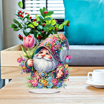 Acrylic 2D Flat Goblins and Flowers DIY Table Top Diamond Painting Ornament Kits