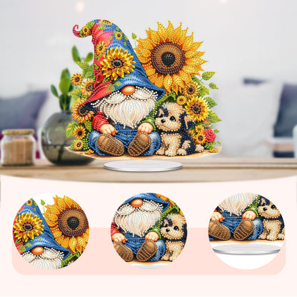 Acrylic 2D Flat Goblins Sunflower DIY Table Top Diamond Painting Ornament Kits