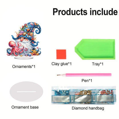 Acrylic 2D Flat Ocean Goblin DIY Diamond Painting Tabletop Ornaments Kits
