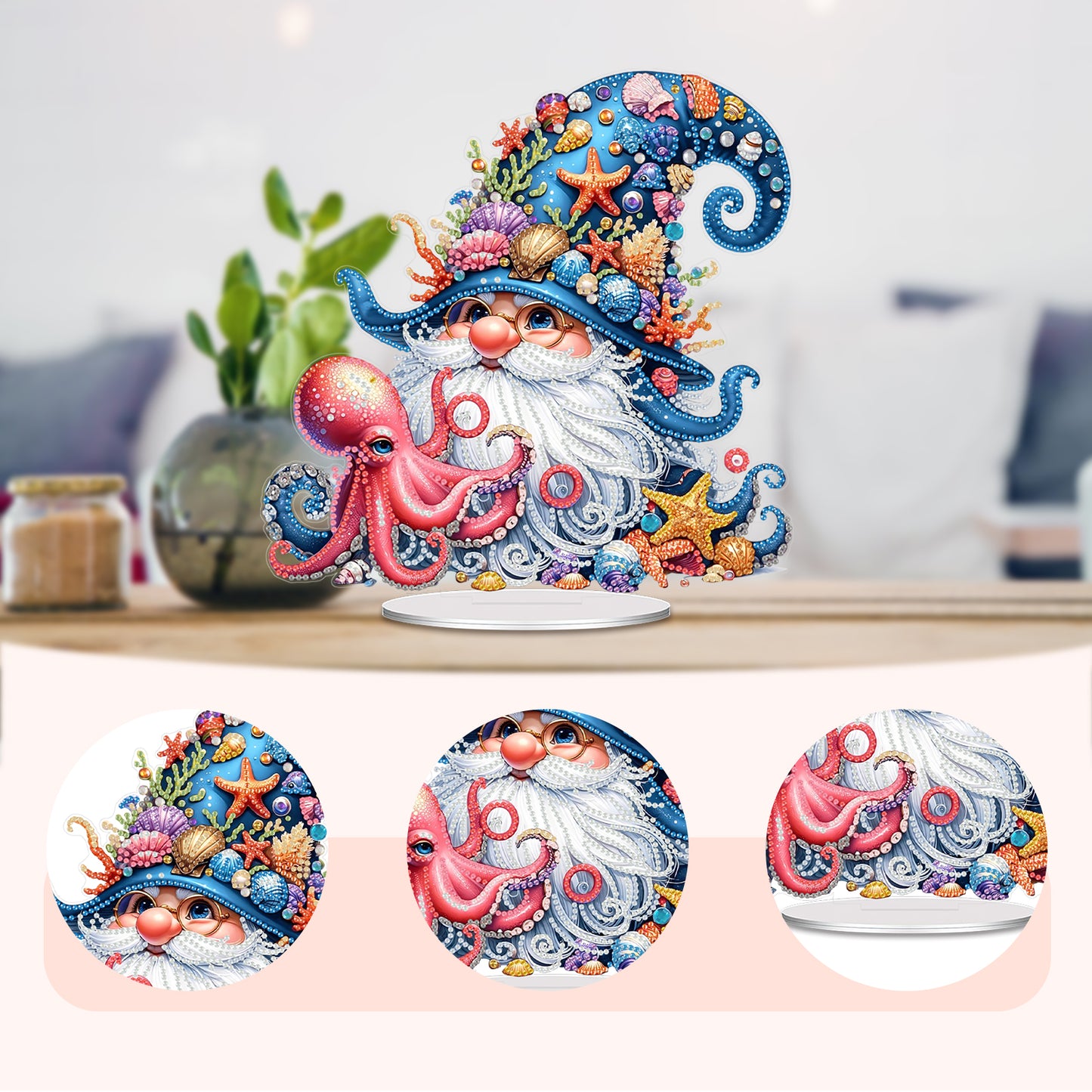 Acrylic 2D Flat Ocean Goblin DIY Diamond Painting Tabletop Ornaments Kits