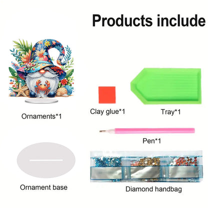 Acrylic 2D Flat Ocean Goblins DIY Table Top Diamond Painting Ornament Kits