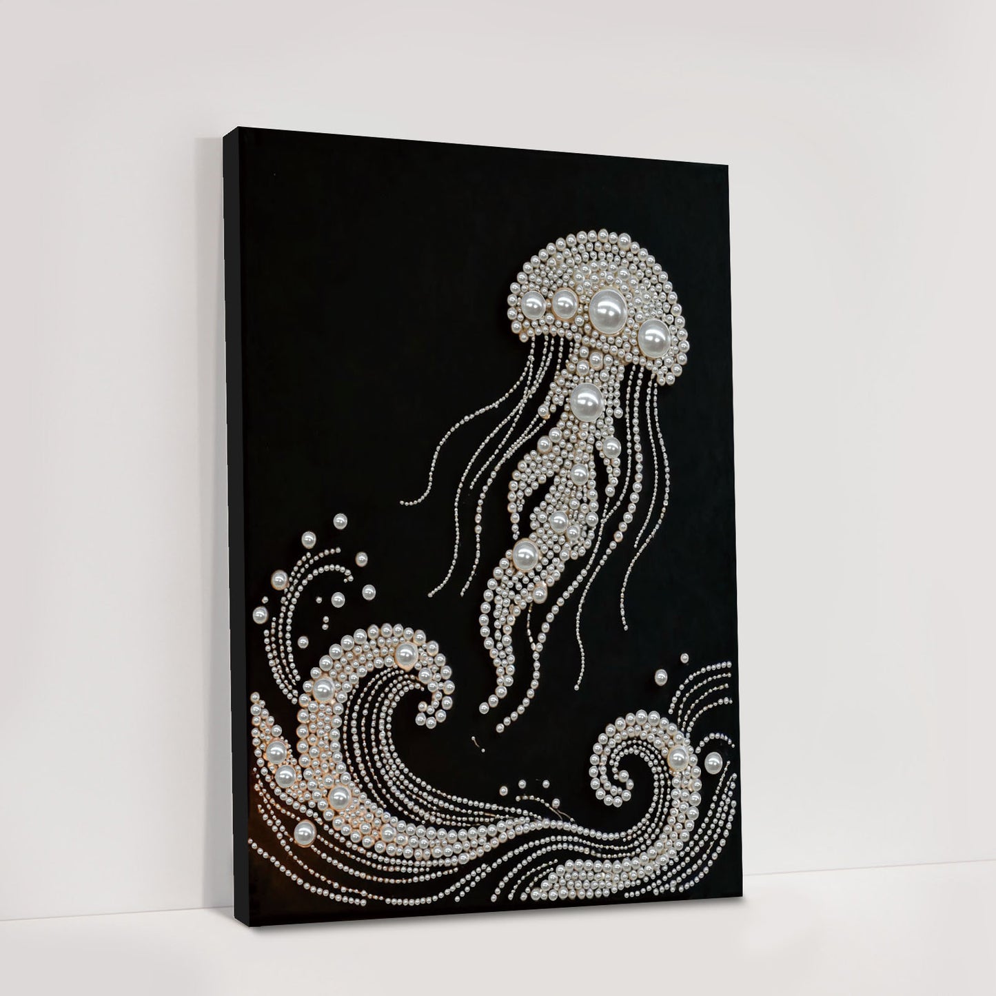 Jellyfish - DIY Pearl Gem Art Diamond Painting Kits With Framefor Home Decor -30x40cm