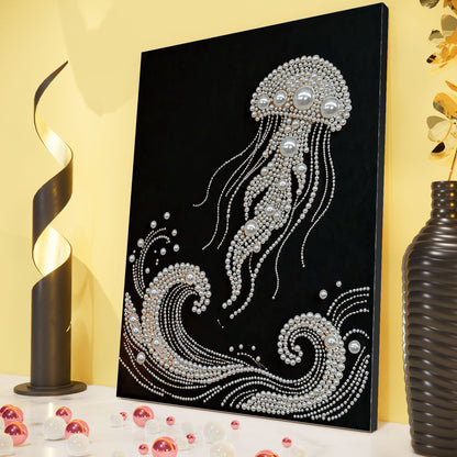 Jellyfish - DIY Pearl Gem Art Diamond Painting Kits With Framefor Home Decor -30x40cm