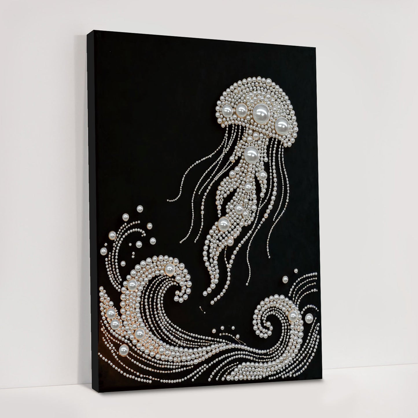 Jellyfish - DIY Pearl Gem Art Diamond Painting Kits With Framefor Home Decor -30x40cm