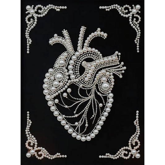 Heart - DIY Pearl Gem Art Diamond Painting Kits With Framefor Home Decor -30x40cm
