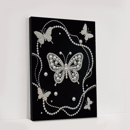 Butterfly - DIY Pearl Gem Art Diamond Painting Kits With Framefor Home Decor -30x40cm
