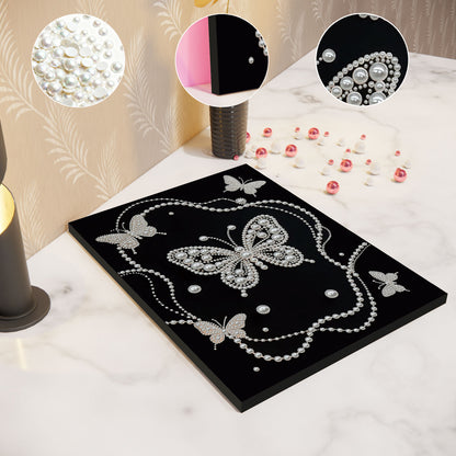 Butterfly - DIY Pearl Gem Art Diamond Painting Kits With Framefor Home Decor -30x40cm