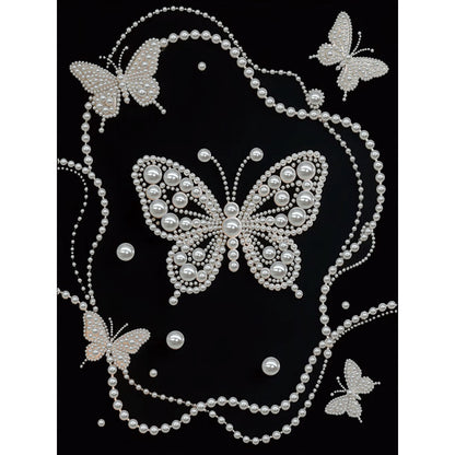 Butterfly - DIY Pearl Gem Art Diamond Painting Kits With Framefor Home Decor -30x40cm