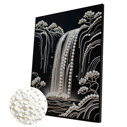 Waterfall - DIY Pearl Gem Art Diamond Painting Kits With Framefor Home Decor -30x40cm