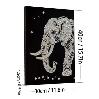 Elephants - DIY Pearl Gem Art Diamond Painting Kits With Framefor Home Decor -30x40cm