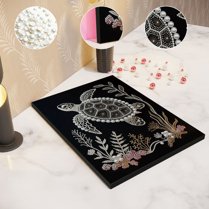 Sea Turtles - DIY Pearl Gem Art Diamond Painting Kits With Framefor Home Decor -30x40cm