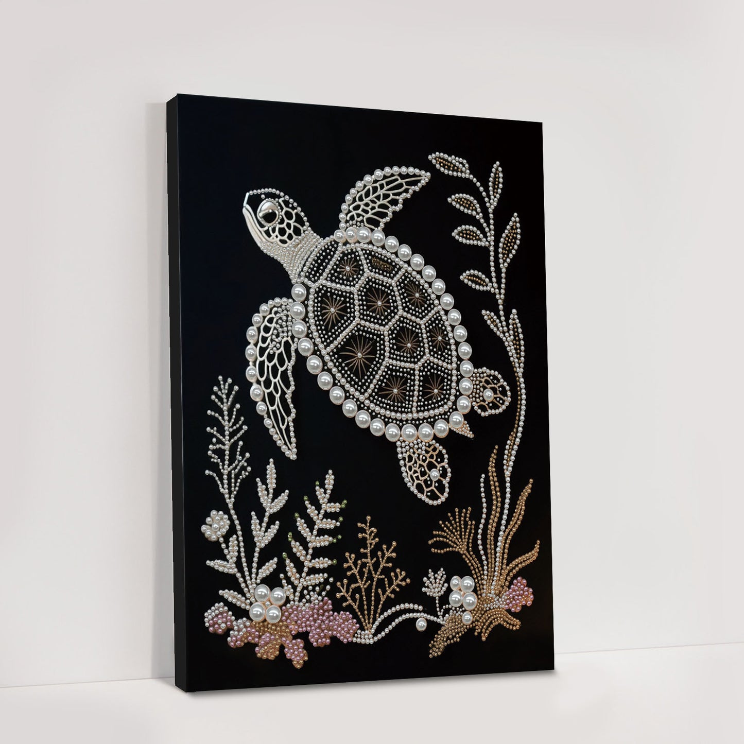 Sea Turtles - DIY Pearl Gem Art Diamond Painting Kits With Framefor Home Decor -30x40cm