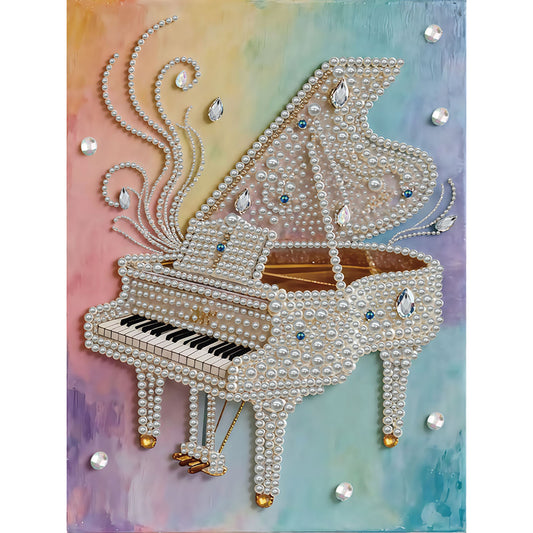 Piano - DIY Pearl Gem Art Diamond Painting Kits With Framefor Home Decor -30x40cm