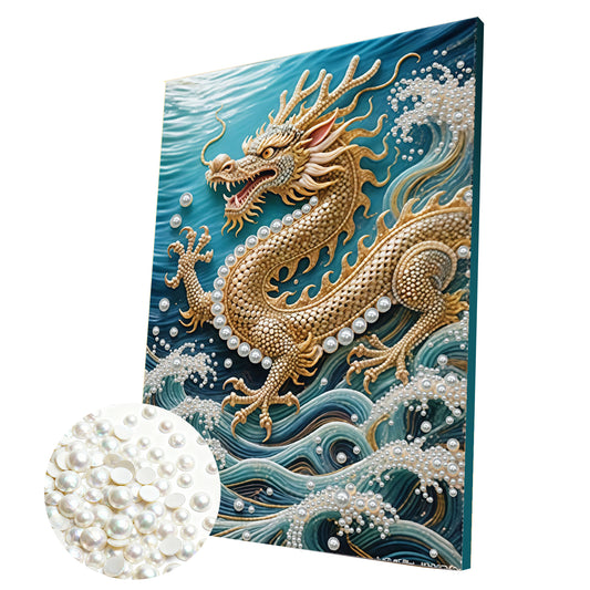 Dragon - DIY Pearl Gem Art Diamond Painting Kits With Framefor Home Decor -30x40cm