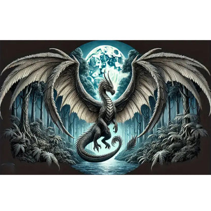 Dinosaur - Full Round Drill Diamond Painting 55*35CM