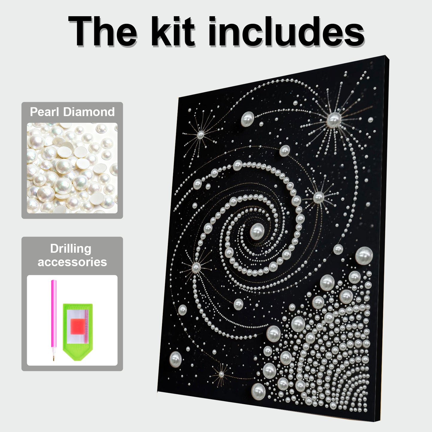 Starry Sky - DIY Pearl Gem Art Diamond Painting Kits With Framefor Home Decor -30x40cm