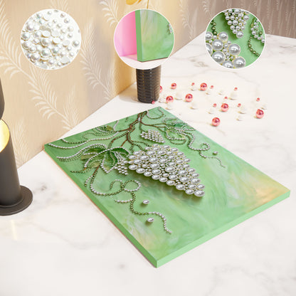 Grapes - DIY Pearl Gem Art Diamond Painting Kits With Framefor Home Decor -30x40cm