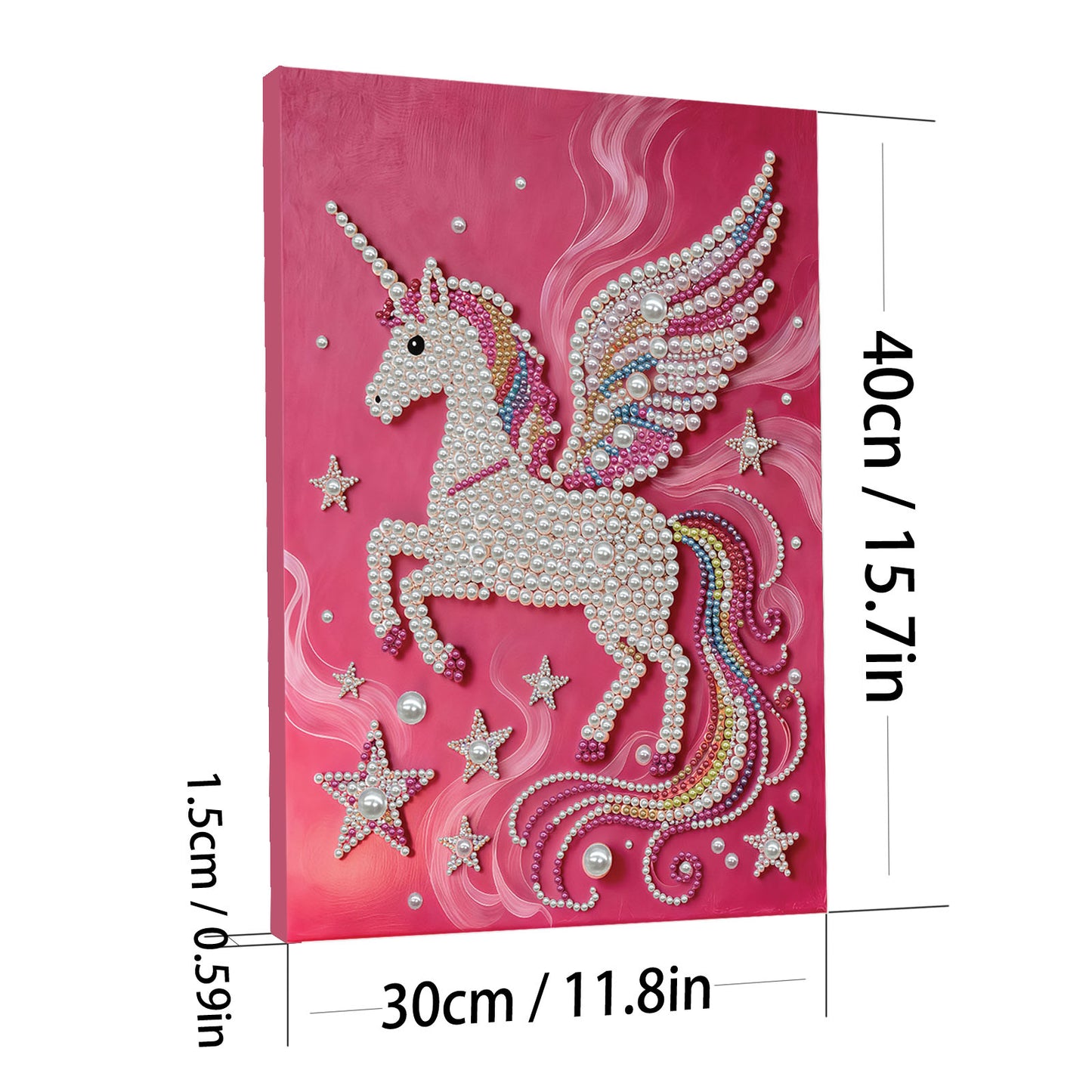 Unicorn - DIY Pearl Gem Art Diamond Painting Kits With Framefor Home Decor -30x40cm
