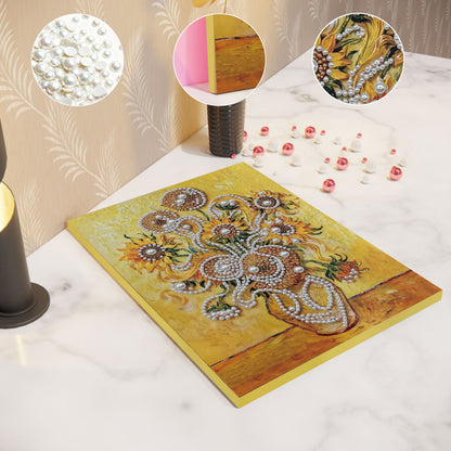 Sunflower - DIY Pearl Gem Art Diamond Painting Kits With Framefor Home Decor -30x40cm