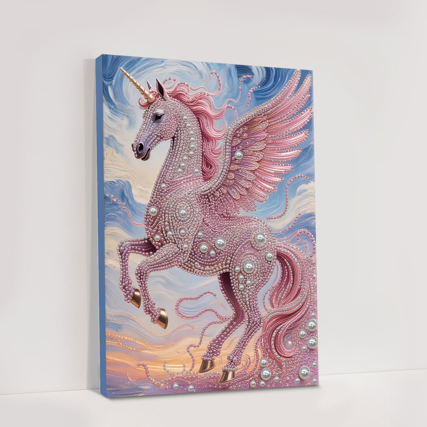 Unicorn - DIY Pearl Gem Art Diamond Painting Kits With Framefor Home Decor -30x40cm