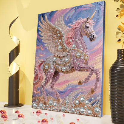 Unicorn - DIY Pearl Gem Art Diamond Painting Kits With Framefor Home Decor -30x40cm