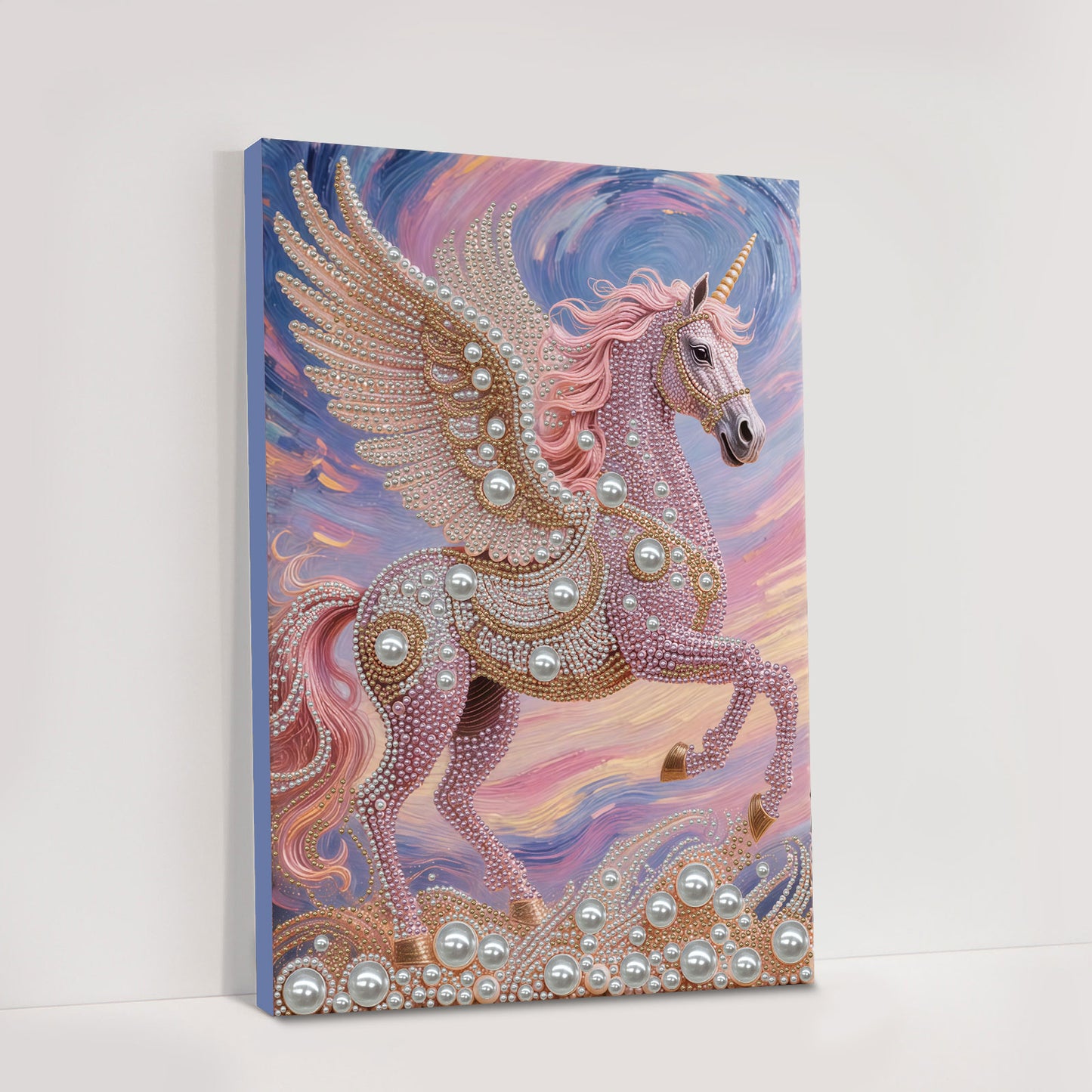 Unicorn - DIY Pearl Gem Art Diamond Painting Kits With Framefor Home Decor -30x40cm